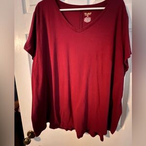 Women’s tech gear maroon shirt, size 3X